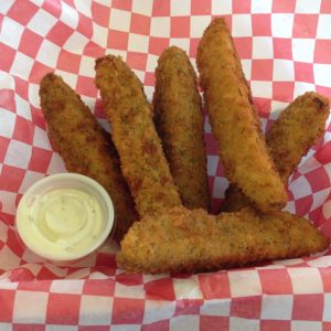Breaded Dill Pickle Spears & Dip